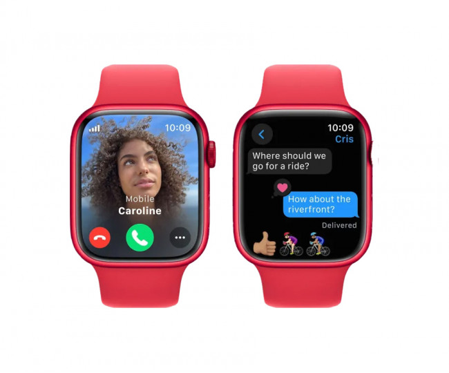 Apple Watch Series 9 GPS + Cellular 45mm Alu. Case w. PRODUCT RED S. Band - S/M (MRYE3) б/у